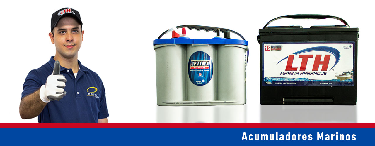 conove la linea de acumuladores márinos LTH y Optima visitanos en cualquiera de nuestras 2 sucursales en Mérida Yucatán.